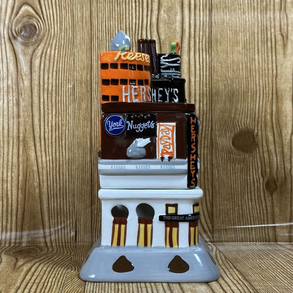 Hershey's Dessert Fondue Set Time‎ Square NY Store Replica Ceramic Set 9” 2006 - Picture 4 of 16
